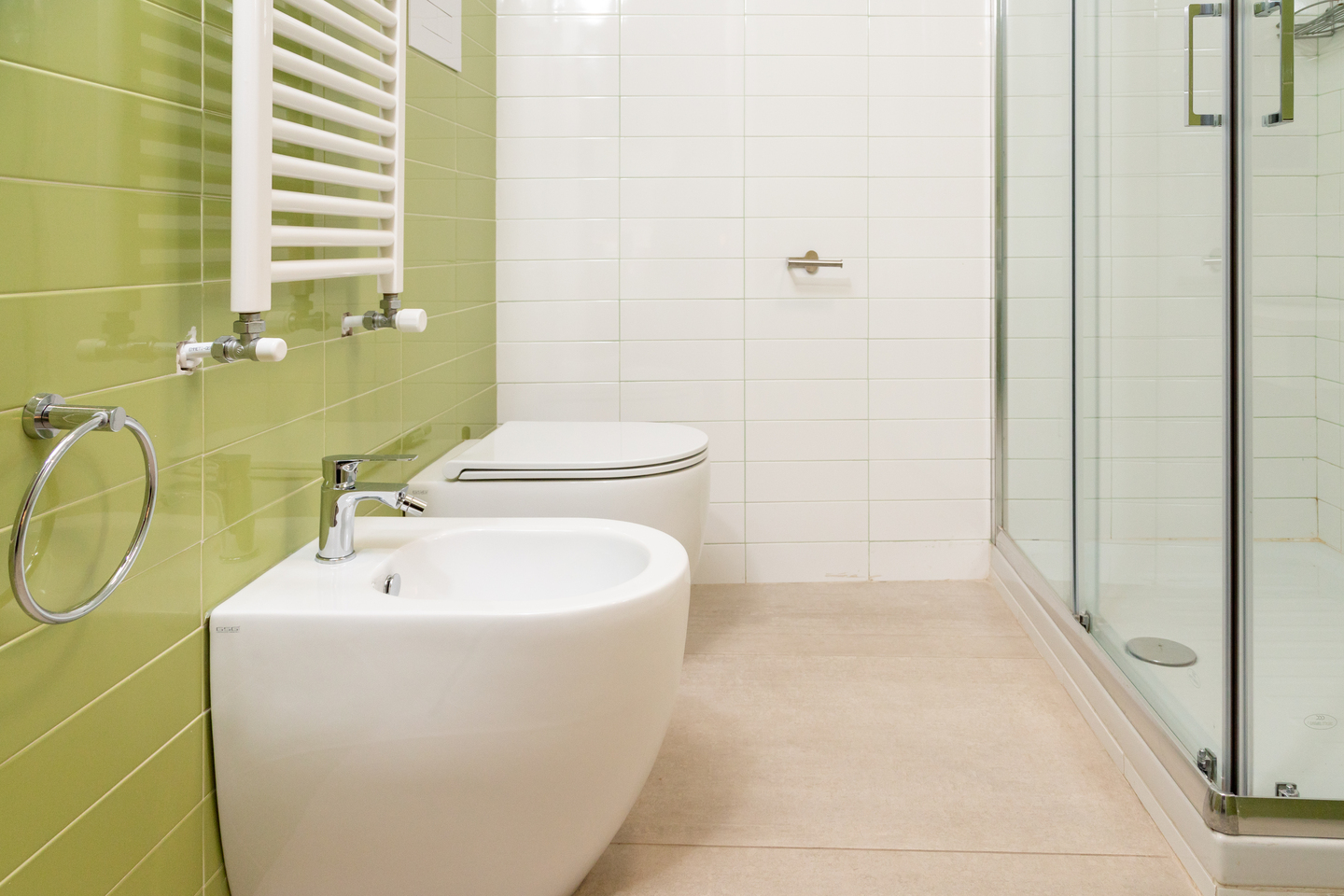 wc e bidet della camera rea
